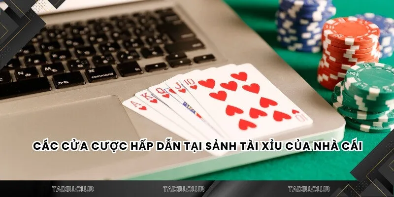 Các cửa cược hấp dẫn tại sảnh tài xỉu của nhà cái