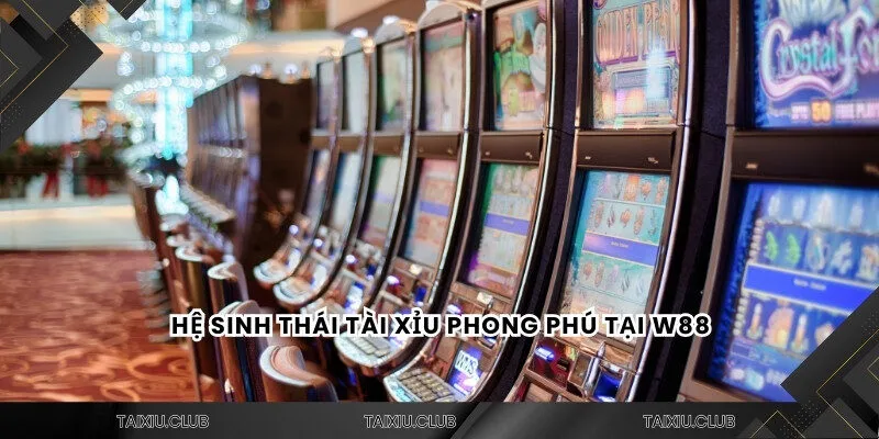 Hệ sinh thái tài xỉu phong phú tại W88