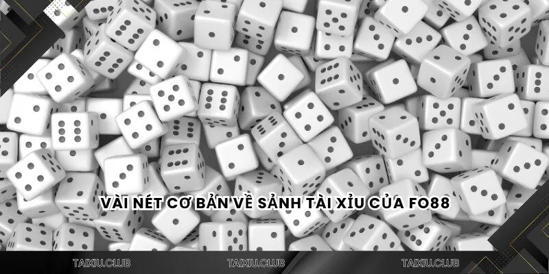 Vài nét cơ bản về sảnh tài xỉu Fo88