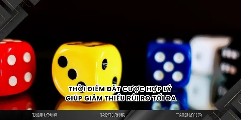 Thời điểm đặt cược hợp lý giúp giảm thiểu rủi ro tối đa