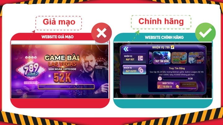 Phân biệt 789Club chính hãng và giả mạo: Tránh mất tiền oan 