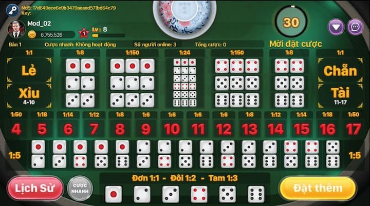 Cách tính điểm trong tài xỉu và các quy tắc cần biết